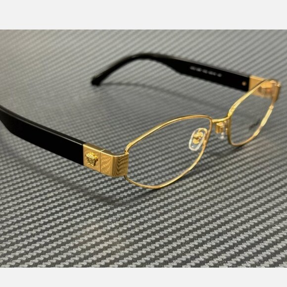 Versace Gold Black Men's Sunglasses 55mm - Picture 3 of 5